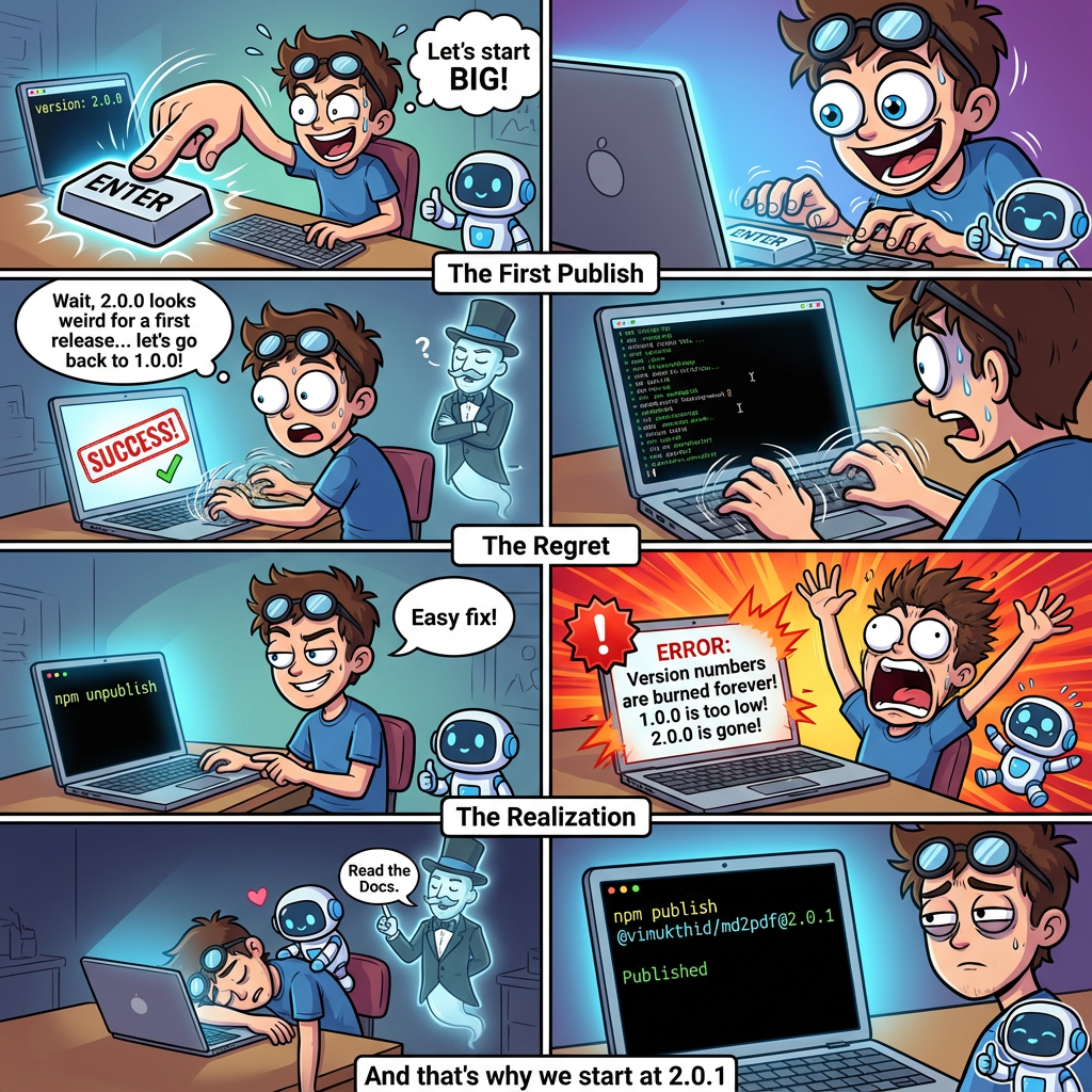 The npm Publishing Disaster (Banana version)